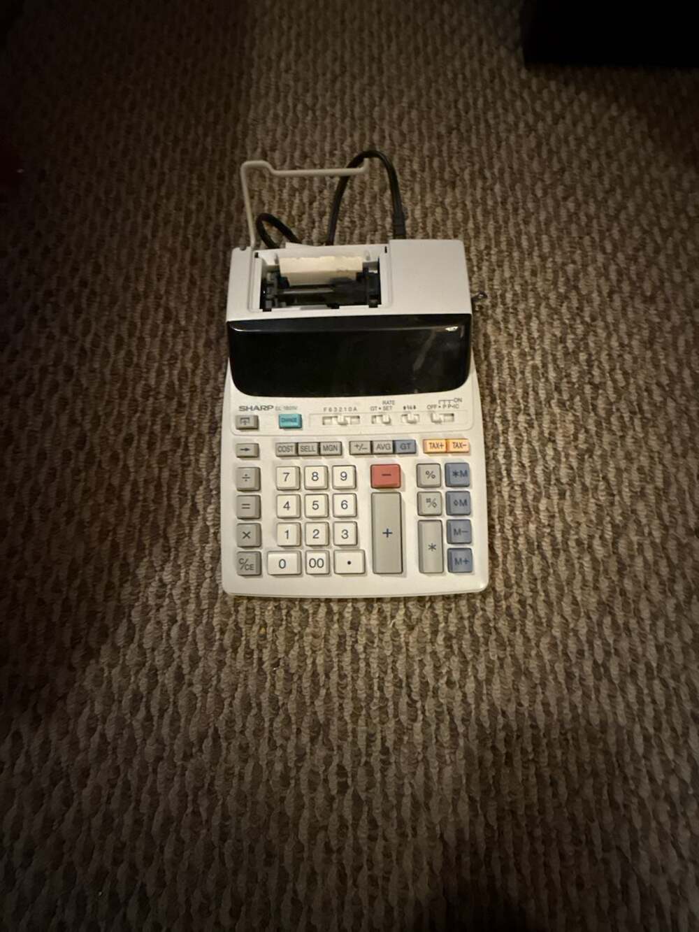 Sharp EL-1801V Printing Calculator